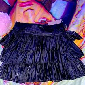 Black ruffle skirt still has tags on it never worn
